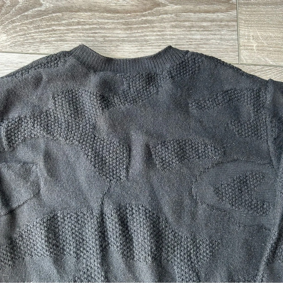 Kit  & Ace Black Textured Merino Wool Pullover Sweater - Picture 13 of 15
